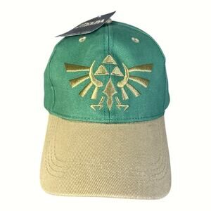 NWT The Legend Of Zelda Breath Of The Wild Green SnapBack Hat